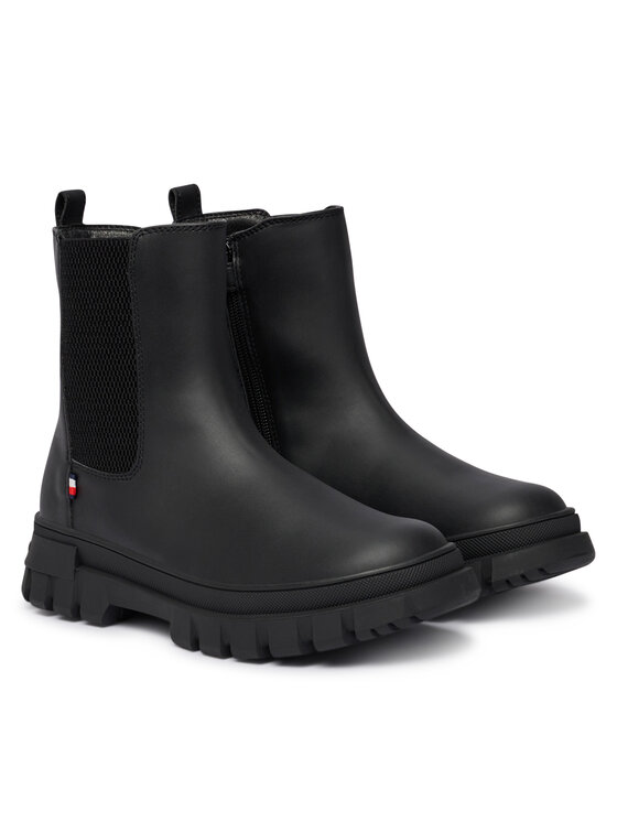 Tommy Hilfiger Tommy Hilfiger Členková obuv T3X5-35295-1355 S Čierna