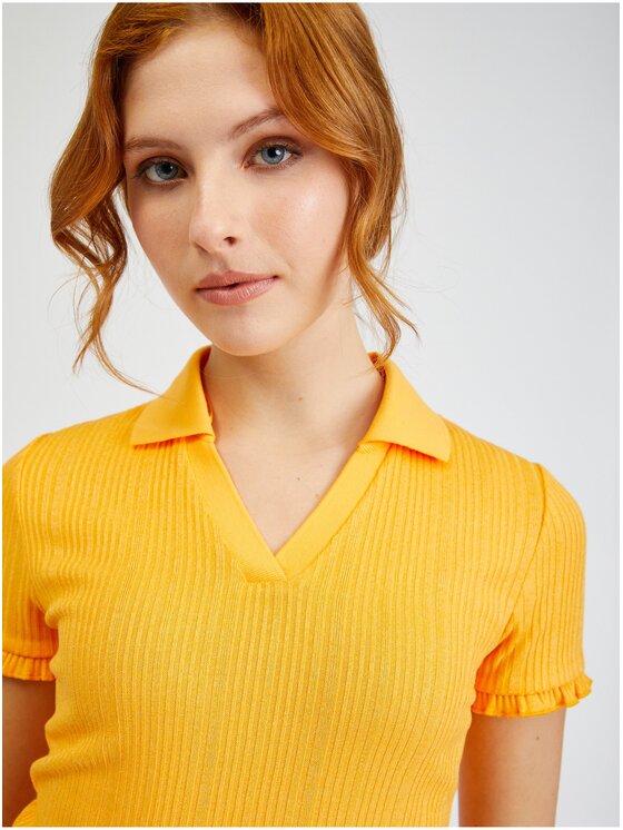 Orsay Orsay Koszula 155067242000__S Żółty Regular Fit