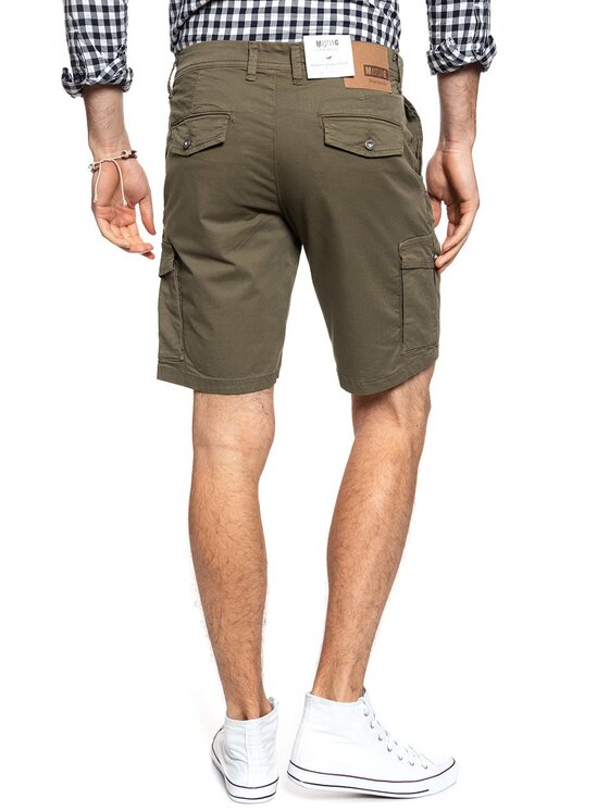 Mustang Mustang Szorty materiałowe CLASSIC CARGO SHORT Brązowy Regular Fit
