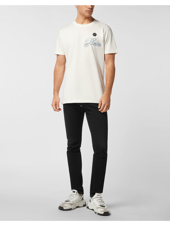 PHILIPP PLEIN PHILIPP PLEIN T-Shirt 27141 Biały Regular Fit