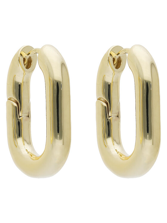Luv AJ Обици Xl Chain Link Hoops CH8-E-XLCLH-G Златист