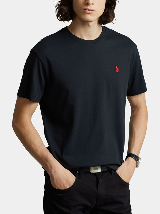 Polo Ralph Lauren Polo Ralph Lauren Tričko Bsr 710680785 Čierna Custom Slim Fit