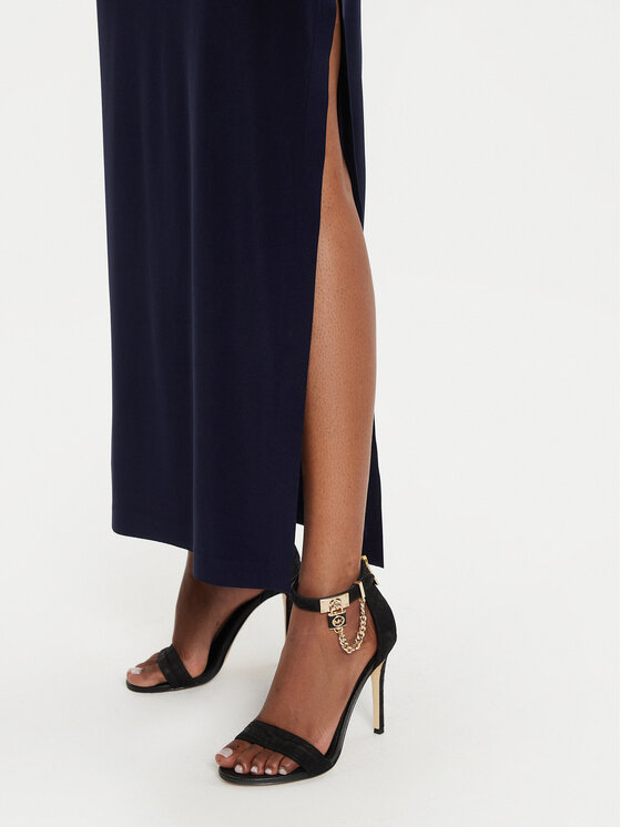 NORMA KAMALI NORMA KAMALI Večernja haljina KK2243PLE33951 Tamnoplava Slim Fit