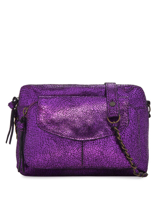 Geantă Pieces Pcnaina Leather Cross Body Fc Noos 17063358 Violet