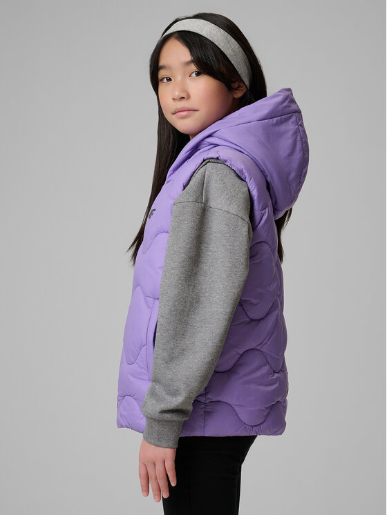 4F 4F Kamizelka OUTERWEAR Fioletowy Regular Fit