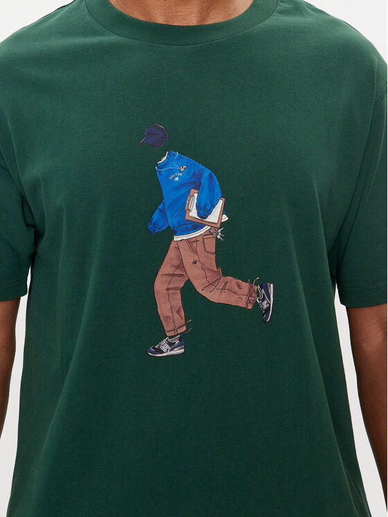 New Balance New Balance T-Shirt Athletics MT41579 Grün Relaxed Fit