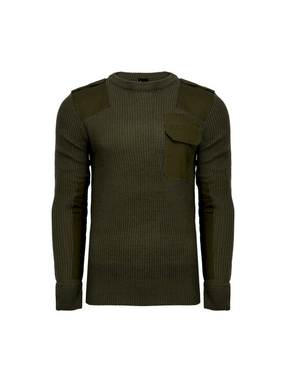 Brandit Brandit Sweter 5018.1.XXL Zielony Regular Fit