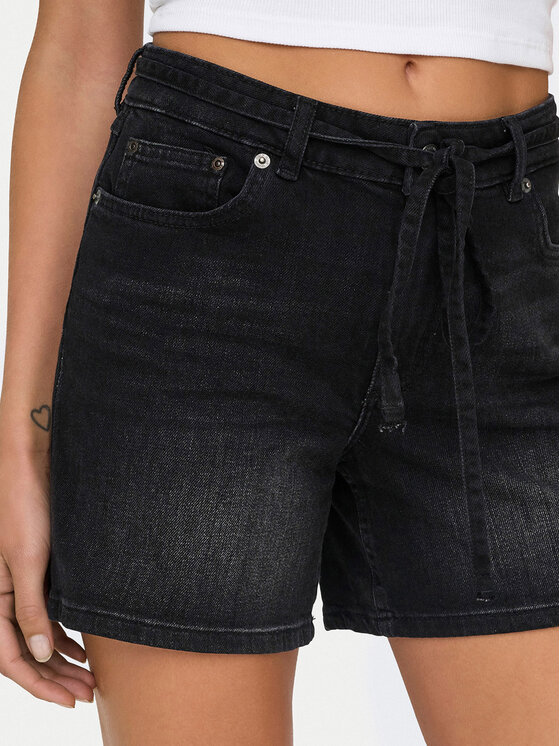 ONLY ONLY Džínové šortky Gianna 15340706 Černá Regular Fit
