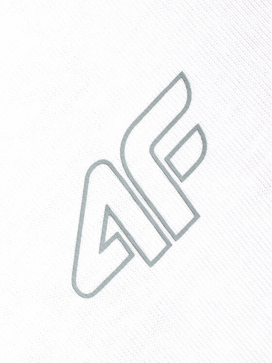 4F 4F T-Shirt BASIC+ Biały Regular Fit