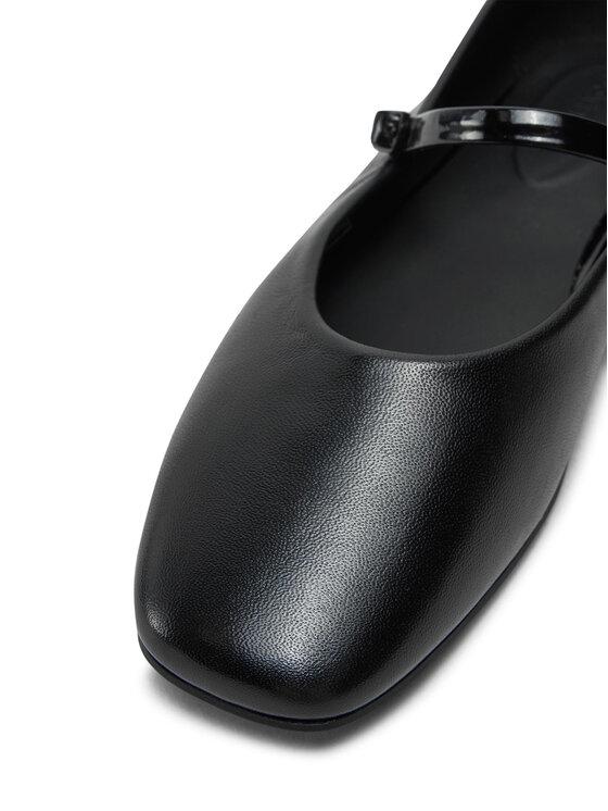 Calvin Klein Calvin Klein Balerini Mary Jane Ballerina - Lth HW0HW02307 Negru