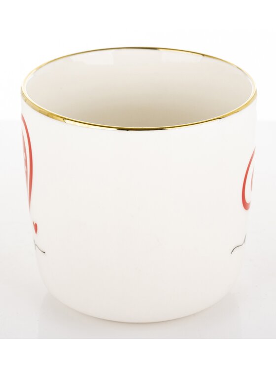 MIAhome MIAhome Kubek porcelanowy 385 ml z czerwonym sercem i napisem ALWAYS Biały