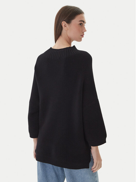 Kontatto Kontatto Sweter 3M0848C Czarny Relaxed Fit