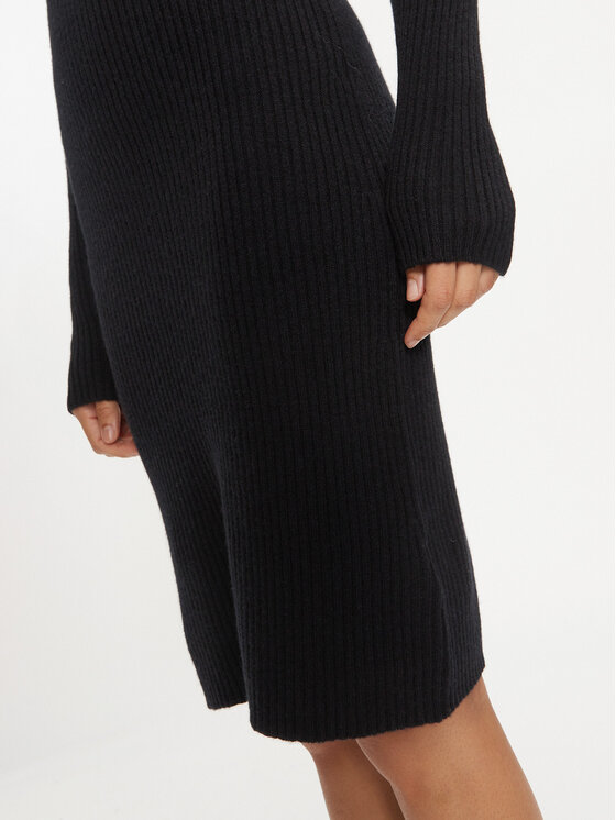 Calvin Klein Calvin Klein Плетена рокля K20K207499 Черен Slim Fit