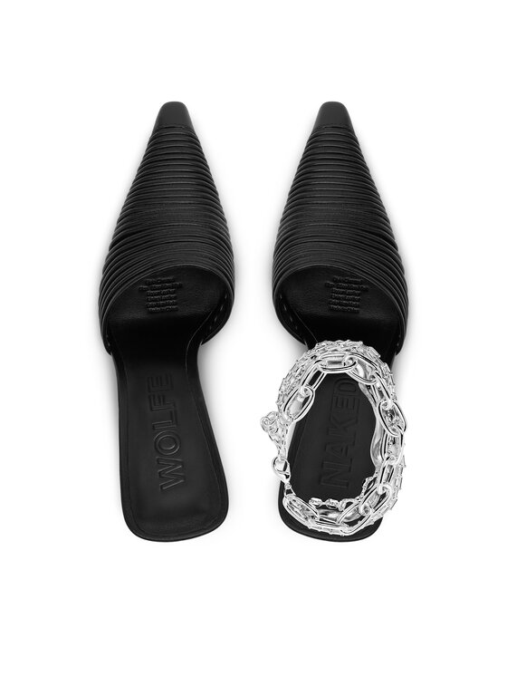 Naked Wolfe Naked Wolfe Şlapi Chromed 00007 Negru