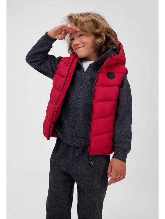 minoti minoti Kamizelka 33GILET500 Czerwony Regular Fit