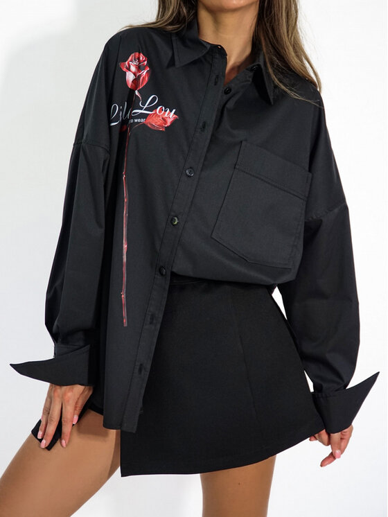 LilaLou LilaLou Koszula Chiara Czarny Oversize