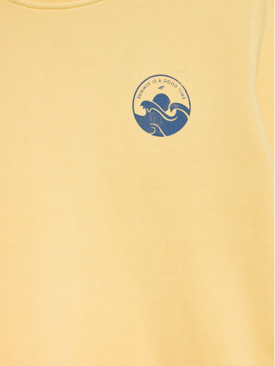 4F 4F Суитшърт 4FJWSS24TSWSM0936 Жълт Regular Fit