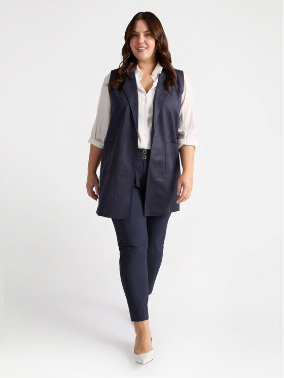 Fiorella Rubino Fiorella Rubino Płaszcz L051L000063N034 Niebieski Regular Fit