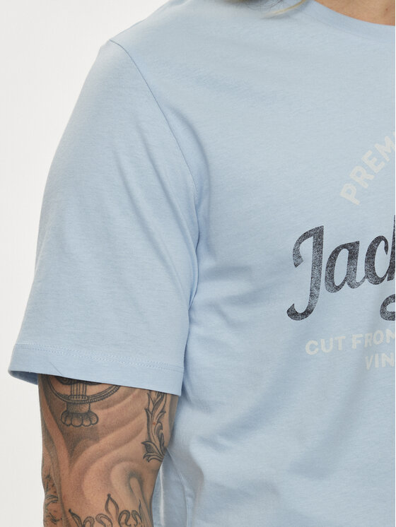 Jack&Jones Jack&Jones T-Shirt Jprblulouie 12259674 Modrá Regular Fit