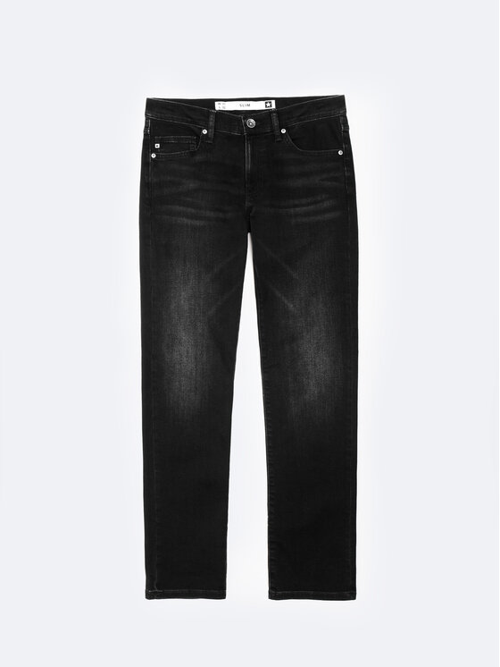 BIG STAR BIG STAR Jeansy TERRY Czarny Slim Fit