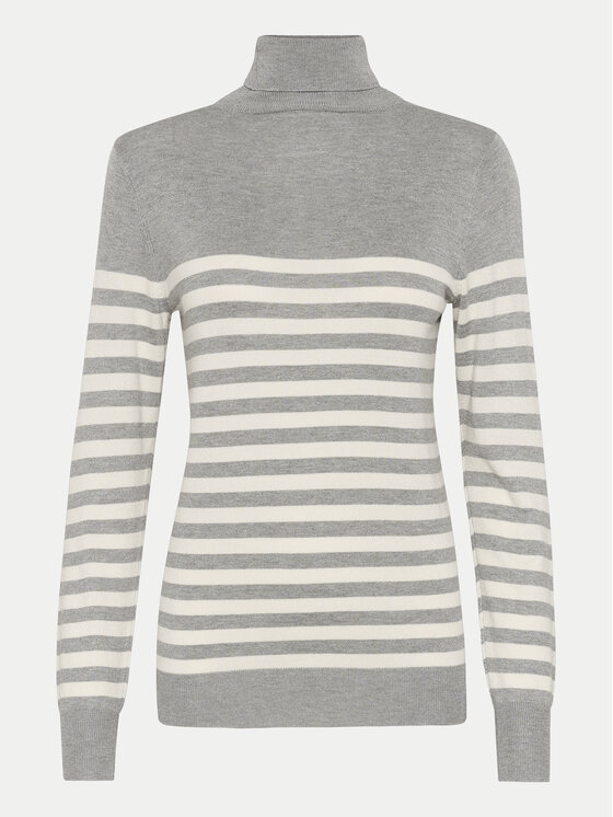 Kaffe Kaffe Rollkragenpullover 10509063 Grau Regular Fit
