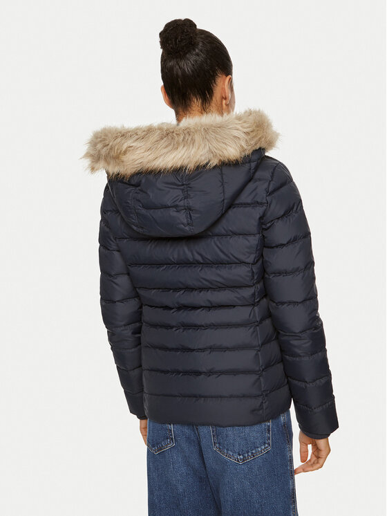 Tommy Jeans Tommy Jeans Vatovaná bunda Basic DW0DW18312 Tmavomodrá Slim Fit