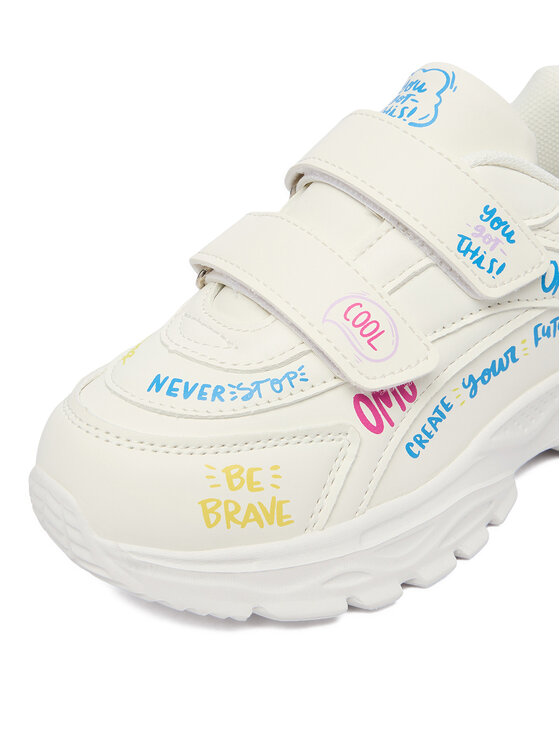 DeeZee DeeZee Sneakersy CEO-AVO-19627-002 Biela