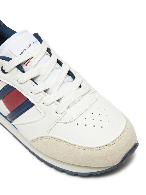 Tommy Hilfiger Tommy Hilfiger Sneakersy Flag Low Cur Lace-Up Sneaker T3X9-33664-1269 Bílá