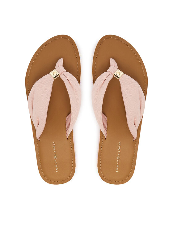 Tommy Hilfiger Tommy Hilfiger Джапанки Th Ltr Footbed Summer Sandal FW0FW09194 Розов