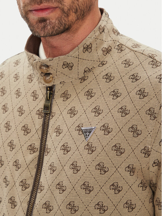 Guess Guess Kurtka bomber M5YL04 WGUE0 Brązowy Regular Fit