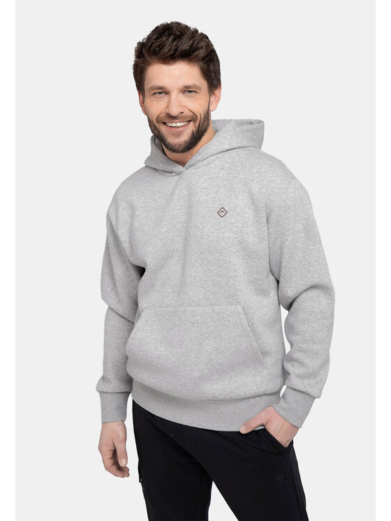 Volcano Volcano Bluza B-CARO Szary Regular Fit