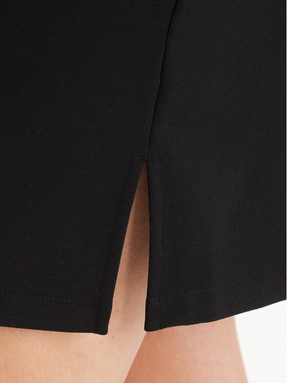 Calvin Klein Jeans Calvin Klein Jeans Ежедневна рокля Interlock Mock LV047F260G Черен Slim Fit