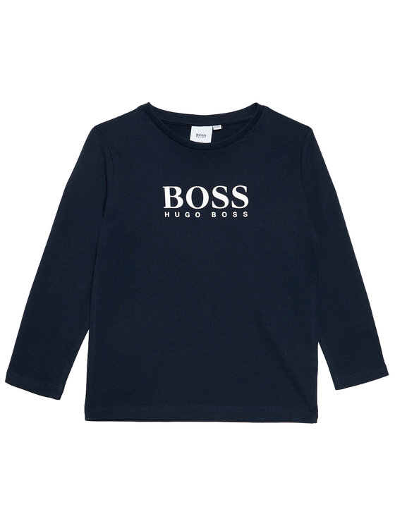 BOSS Boss Blúzka J25P21 D Tmavomodrá Regular Fit