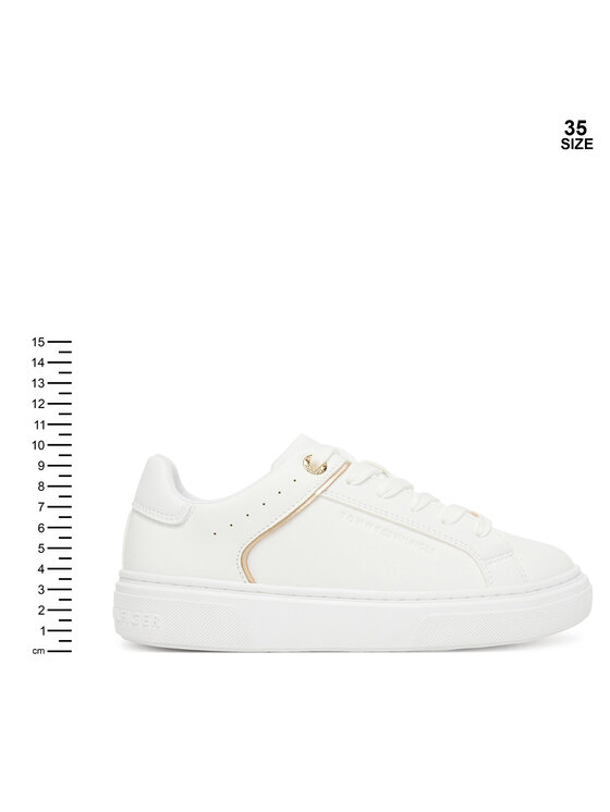 Tommy Hilfiger Tommy Hilfiger Sneakersy Low Cut Lace Up Sneaker T3A9-33982-1355 D Biela