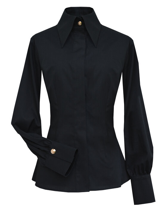 Kasia Zapała Kasia Zapała Koszula Giula Czarny Slim Fit