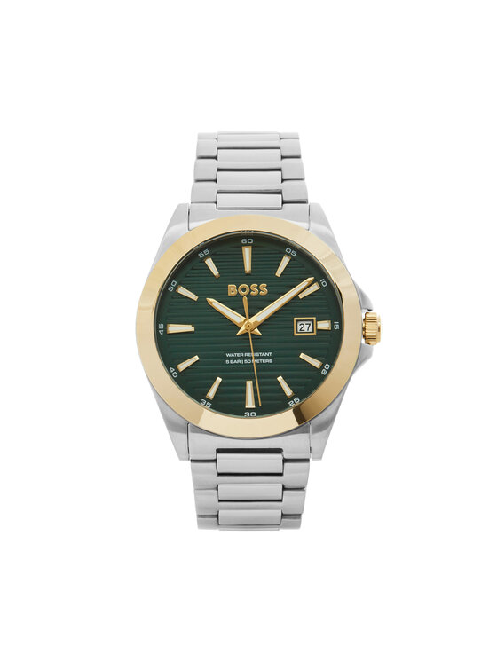 BOSS BOSS Uhr und Armband Set Strike - Gift Set 1570179 Silberfarben