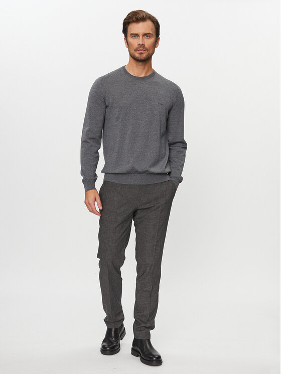 BOSS Boss Pulover Botto-L 50476364 Siva Regular Fit