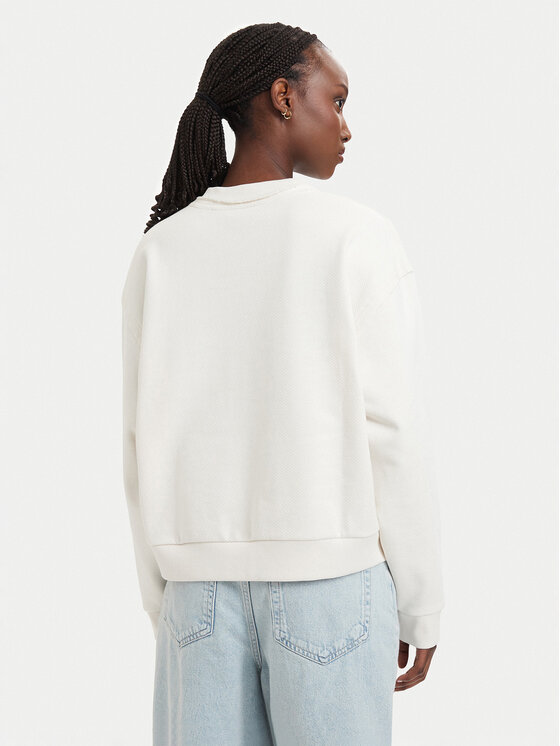 HUGO HUGO Majica dugih rukava Dismoolie B 50566506 Krem Relaxed Fit