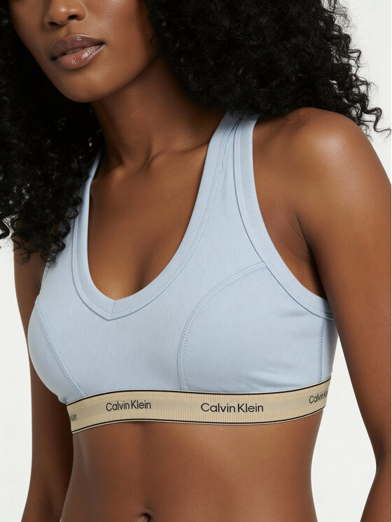 Calvin Klein Underwear Calvin Klein Underwear Podprsenka Bralette LV00QF8594 Modrá
