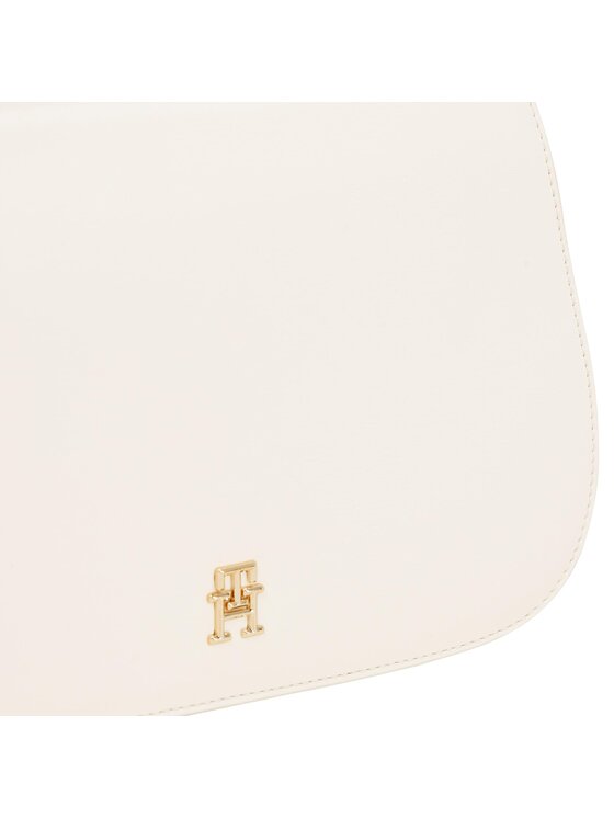 Tommy Hilfiger Tommy Hilfiger Ročna torba Th Spring Chic Flap Crossover AW0AW15974 Écru