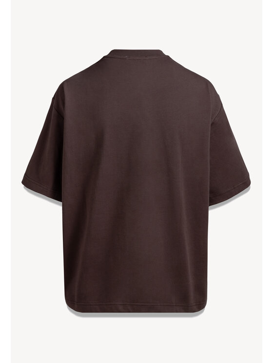 BIZUU BIZUU T-Shirt JONI OVERSIZED Brązowy Standard Fit