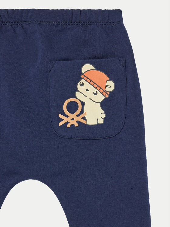 United Colors Of Benetton United Colors Of Benetton Долнище анцуг 35Q2AF023 Тъмносин Regular Fit