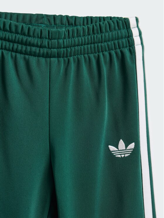 adidas adidas Komplet bluza i spodnie materiałowe 159065 Zielony Regular Fit