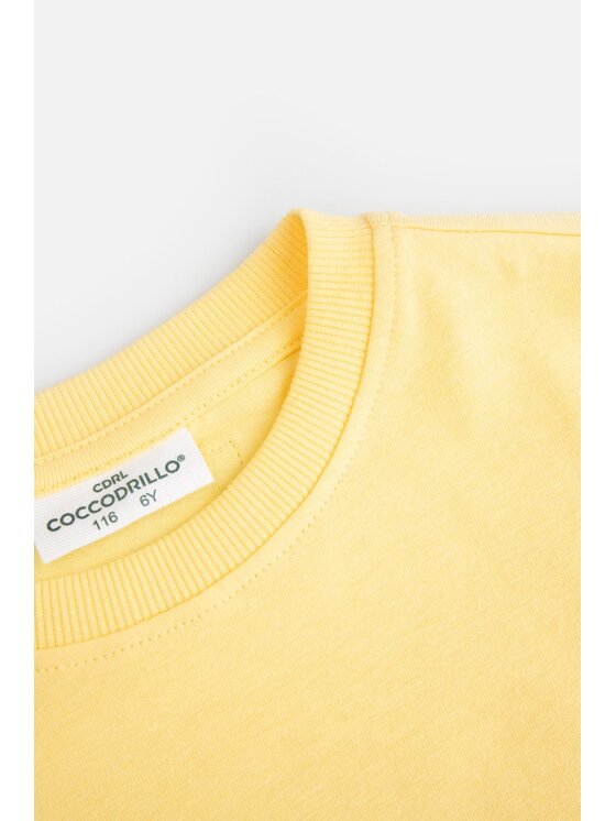 Coccodrillo Coccodrillo T-Shirt WC5143203SBK-004 Żółty Regular Fit