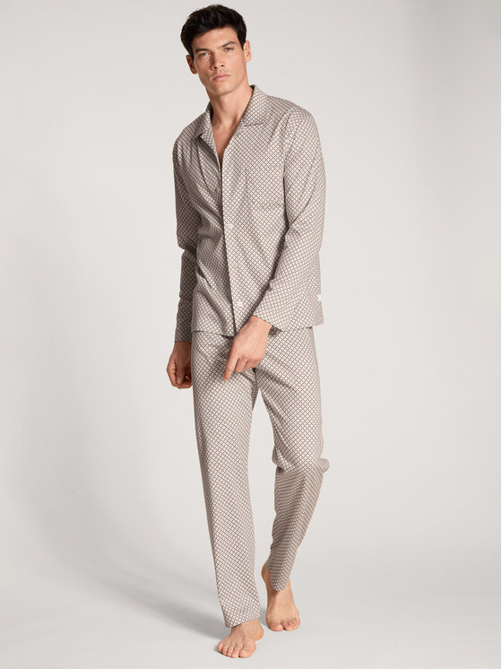 Calida Calida Pyžamo 40986 Šedá Comfort Fit