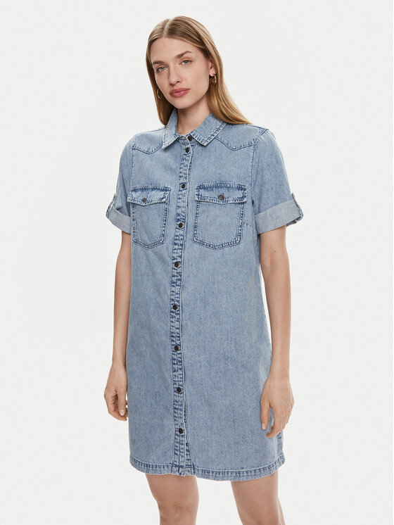 Noisy May Noisy May Rochie de blugi New Signe 27030041 Albastru Loose Fit