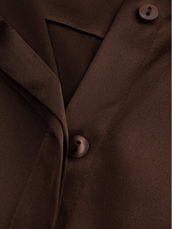 KMX Studio KMX Studio Koszula 502590005 Brązowy Straight Fit