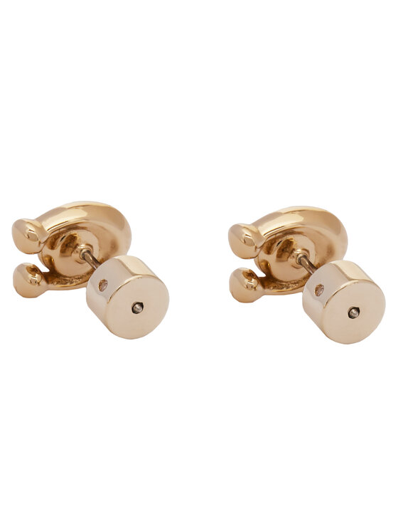 Coach Coach Обици Signature Stone Stud Earrings 37440614GLD110 Златист