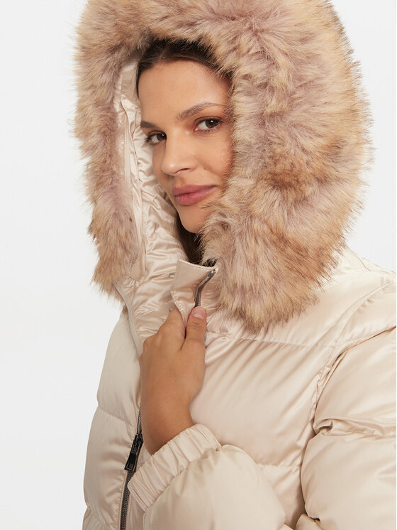 Geox Geox Ziemas jaka Backsie W4628H T2843 F1723 Bēšs Regular Fit