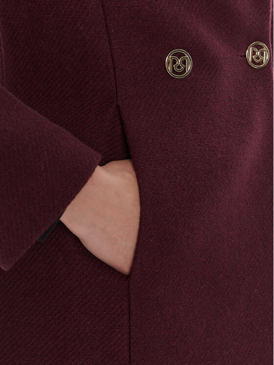 Rinascimento Rinascimento Volneni plašč CFC0126218003 Bordo rdeča Regular Fit